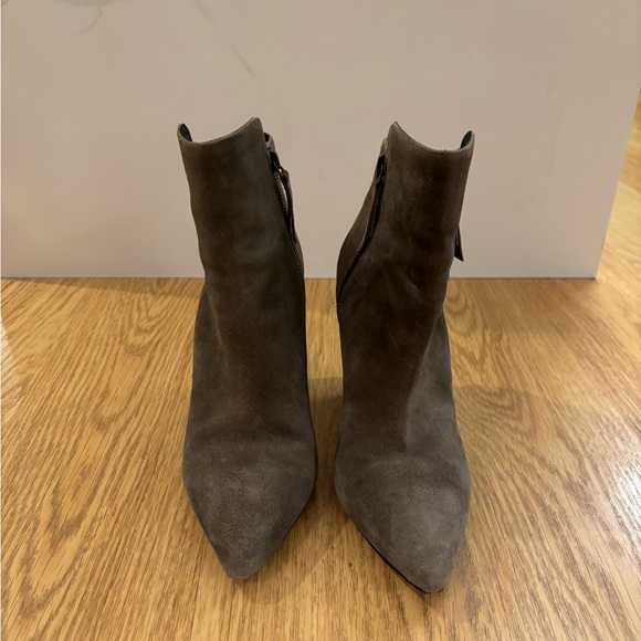 Gray Suede Booties - Picture 3 of 7